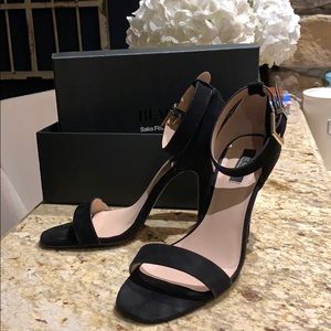 Black Ankle Strap Heels